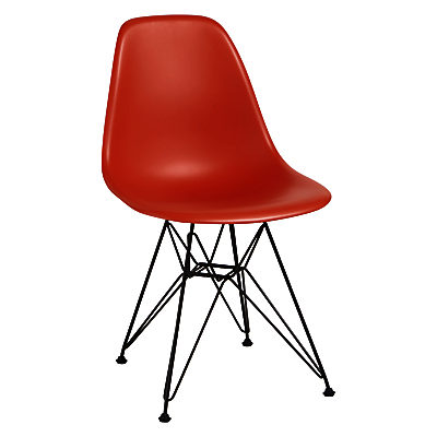 Vitra Eames DSR 43cm Side Chair Red / Black